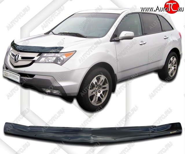 1 799 р. Дефлектор капота CA-Plastiс  Acura MDX  YD2 (2006-2009) дорестайлинг (Classic черный, Без надписи)  с доставкой в г. Санкт‑Петербург