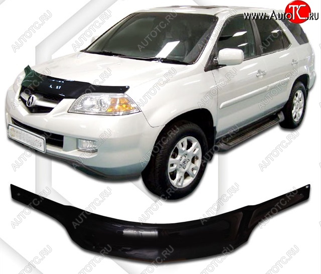 2 059 р. Дефлектор капота CA-Plastic  Acura MDX  YD1 (2000-2003) дорестайлинг (Classic черный, Без надписи)  с доставкой в г. Санкт‑Петербург