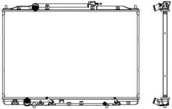 13 599 р. Радиатор охлаждения двигателя (3,7 л) SAKURA Acura MDX YD2 дорестайлинг (2006-2009)  с доставкой в г. Санкт‑Петербург. Увеличить фотографию 2