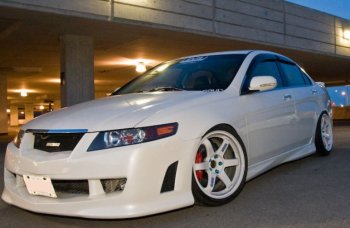 8 399 р. Бампер передний Mugen Style  Acura TSX  CL9 (2003-2008), Honda Accord ( CL,  CM) (2002-2006) (Неокрашенный)  с доставкой в г. Санкт‑Петербург. Увеличить фотографию 1