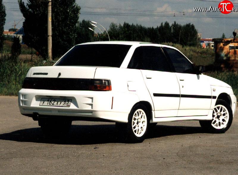 4 899 р. Задний бампер Titan Sport Лада 2110 седан (1995-2007) (Неокрашенный)  с доставкой в г. Санкт‑Петербург