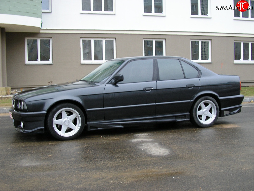 4 499 р. Пороги накладки Devil BMW 5 серия E34 седан дорестайлинг (1988-1994)  с доставкой в г. Санкт‑Петербург