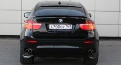 4 749 р. Накладки Global-Tuning на задний бампер автомобиля  BMW X6  E71 (2008-2014) дорестайлинг, рестайлинг (Неокрашенные)  с доставкой в г. Санкт‑Петербург. Увеличить фотографию 3