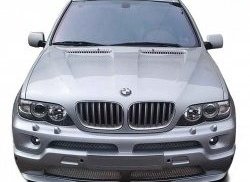 3 949 р. Накладка AS Concept на передний бампер рестайлинг BMW X5 E53 рестайлинг (2003-2006) (Неокрашенная)  с доставкой в г. Санкт‑Петербург. Увеличить фотографию 2