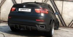 Комплект насадок на глушитель Interceptor BMW X6 E71 дорестайлинг (2008-2012)