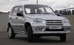 4 799 р. Передний бампер Аскет Chevrolet Niva 2123 дорестайлинг (2002-2008) (Неокрашенный)  с доставкой в г. Санкт‑Петербург. Увеличить фотографию 2