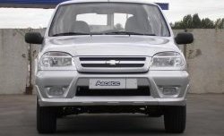 4 799 р. Передний бампер Аскет Chevrolet Niva 2123 дорестайлинг (2002-2008) (Неокрашенный)  с доставкой в г. Санкт‑Петербург. Увеличить фотографию 1