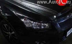 869 р. Реснички Style Chevrolet Cruze J300 седан дорестайлинг (2009-2012) (Неокрашенные)  с доставкой в г. Санкт‑Петербург. Увеличить фотографию 1