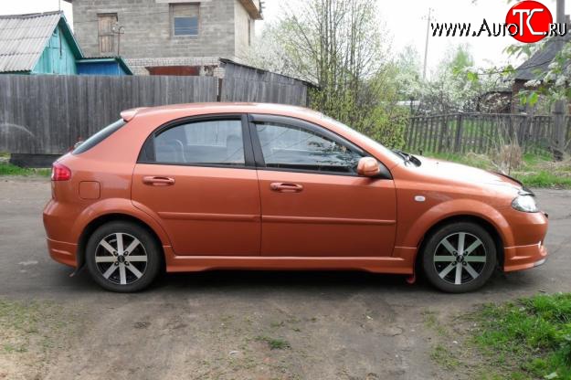 3 499 р. Пороги накладки Street Edition  Chevrolet Lacetti  хэтчбек (2002-2013) (Неокрашенные)  с доставкой в г. Санкт‑Петербург