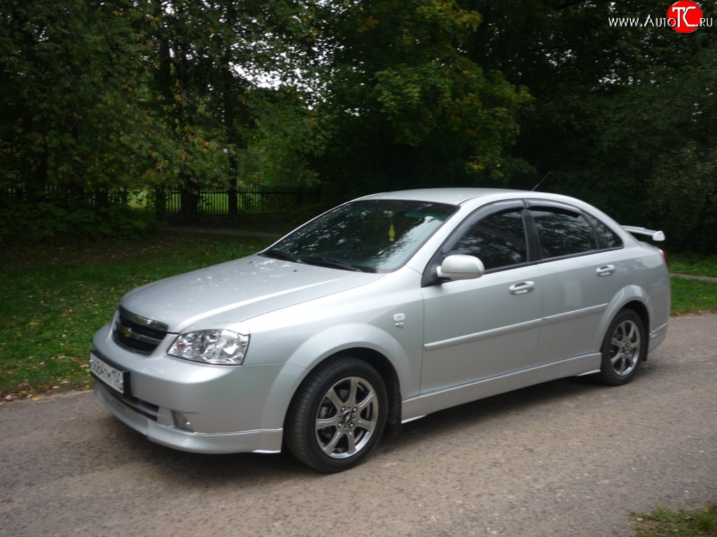 3 399 р. Пороги накладки CTS Chevrolet Lacetti седан (2002-2013) (Неокрашенные)  с доставкой в г. Санкт‑Петербург