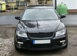 859 р. Реснички на фары СТ Skoda Octavia A5 рестайлинг универсал (2008-2013) (Неокрашенные)  с доставкой в г. Санкт‑Петербург. Увеличить фотографию 2