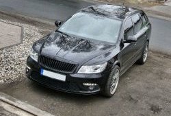 859 р. Реснички на фары СТ Skoda Octavia A5 рестайлинг универсал (2008-2013) (Неокрашенные)  с доставкой в г. Санкт‑Петербург. Увеличить фотографию 4