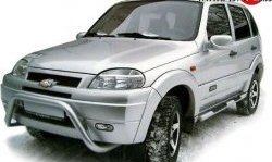 6 999 р. Передний бампер Апал Chevrolet Niva 2123 дорестайлинг (2002-2008) (Неокрашенный)  с доставкой в г. Санкт‑Петербург. Увеличить фотографию 2