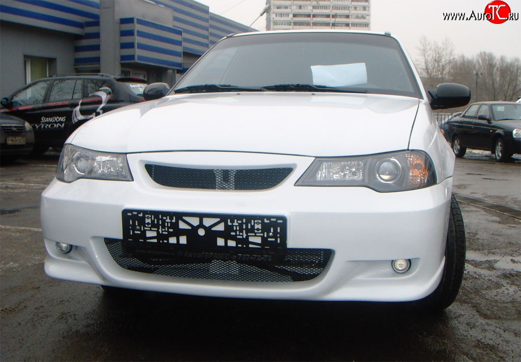 6 649 р. Передний бампер GT Dynamics Daewoo Nexia рестайлинг (2008-2015) (Неокрашенный)  с доставкой в г. Санкт‑Петербург