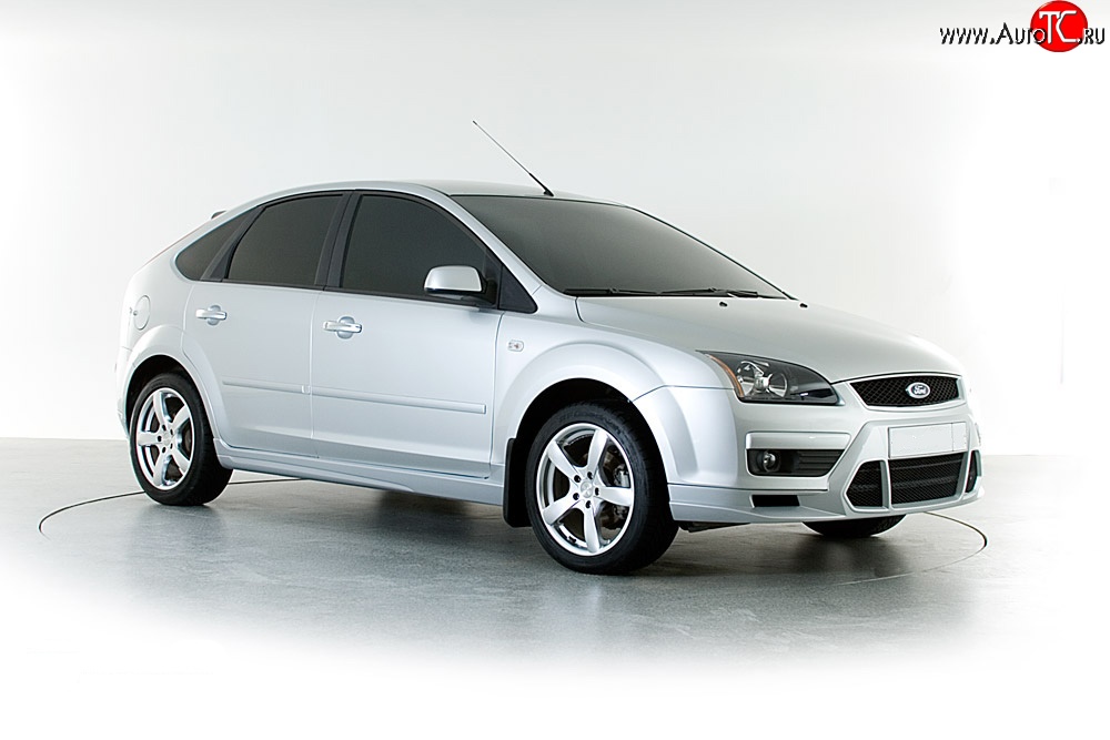 2 899 р. Накладка переднего бампера Sport Style Ford Focus 2  седан дорестайлинг (2004-2008) (Неокрашенная)  с доставкой в г. Санкт‑Петербург