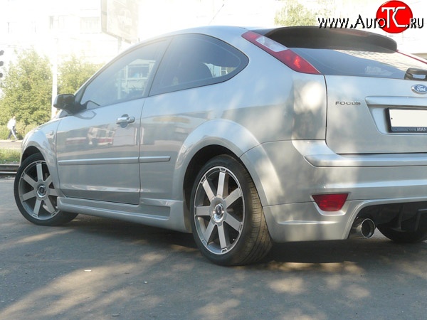 5 849 р. Пороги накладки MaxS  Ford Focus  2 (2004-2011) хэтчбэк 3 дв. дорестайлинг, хэтчбэк 3 дв. рестайлинг (Неокрашенные)  с доставкой в г. Санкт‑Петербург