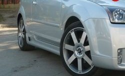 5 849 р. Пороги накладки MaxS  Ford Focus  2 (2004-2011) хэтчбэк 3 дв. дорестайлинг, хэтчбэк 3 дв. рестайлинг (Неокрашенные)  с доставкой в г. Санкт‑Петербург. Увеличить фотографию 3