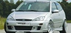 8 899 р. Передний бампер Rieger Ford Focus 1 седан рестайлинг (2001-2005)  с доставкой в г. Санкт‑Петербург. Увеличить фотографию 1