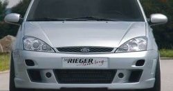 8 899 р. Передний бампер Rieger Ford Focus 1 седан рестайлинг (2001-2005)  с доставкой в г. Санкт‑Петербург. Увеличить фотографию 2