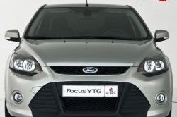 5 699 р. Передний бампер YTR Ford Focus 2 седан рестайлинг (2007-2011) (Неокрашенный)  с доставкой в г. Санкт‑Петербург. Увеличить фотографию 5