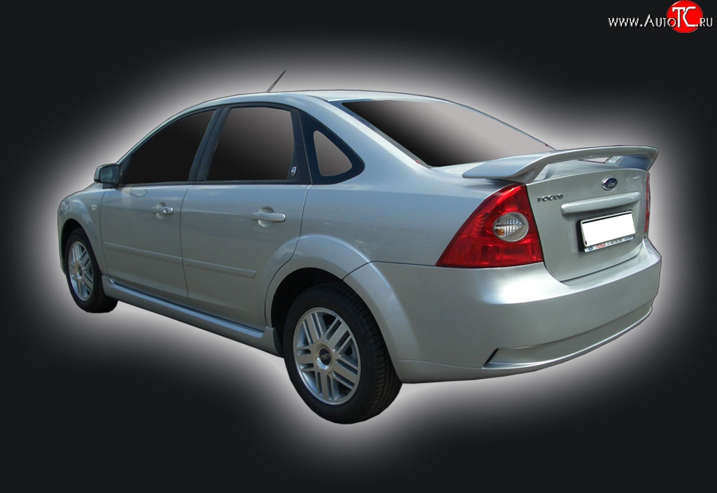 6 499 р. Задний бампер GT Dynamics Ford Focus 2  седан дорестайлинг (2004-2008) (Неокрашенный)  с доставкой в г. Санкт‑Петербург