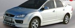 4 999 р. Накладка переднего бампера FT Ford Focus 2  седан дорестайлинг (2004-2008) (Неокрашенная)  с доставкой в г. Санкт‑Петербург. Увеличить фотографию 2