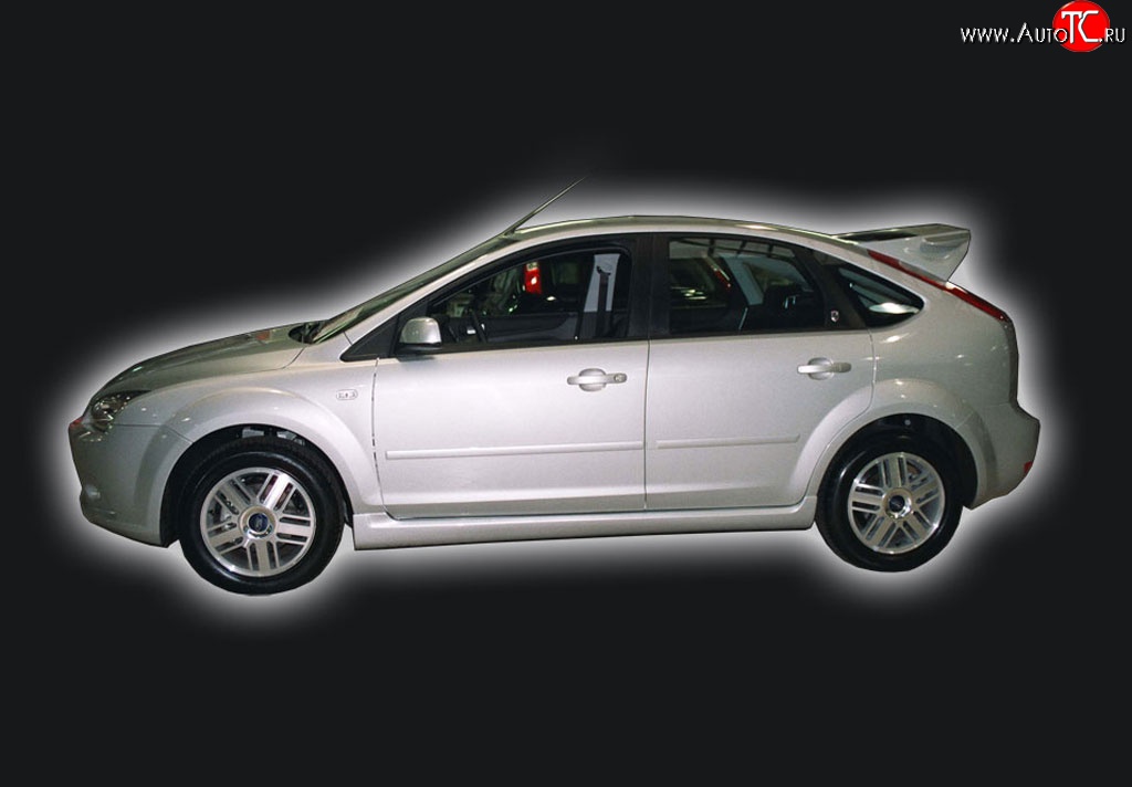 5 999 р. Пороги накладки GT Dynamics Ford Focus 2  седан дорестайлинг (2004-2008) (Неокрашенные)  с доставкой в г. Санкт‑Петербург