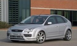 5 699 р. Накладка переднего бампера MS  Ford Focus  2 (2004-2008) (Неокрашенная)  с доставкой в г. Санкт‑Петербург. Увеличить фотографию 1