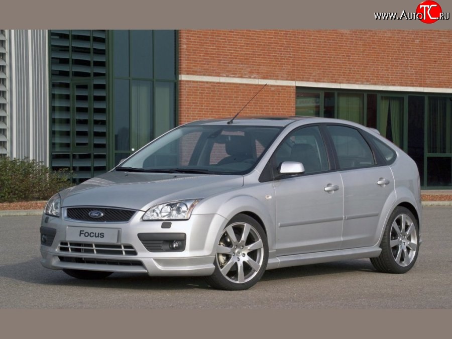 5 699 р. Накладка переднего бампера MS Ford Focus 2 универсал дорестайлинг (2004-2008) (Неокрашенная)  с доставкой в г. Санкт‑Петербург