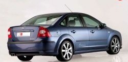 5 699 р. Накладка бампера MS  Ford Focus  2 (2004-2008)  седан дорестайлинг (Неокрашенная)  с доставкой в г. Санкт‑Петербург. Увеличить фотографию 2