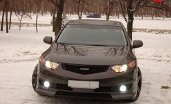 27 799 р. Передний бампер MUGEN Honda Accord CU седан дорестайлинг (2008-2011) (Неокрашенный)  с доставкой в г. Санкт‑Петербург. Увеличить фотографию 2