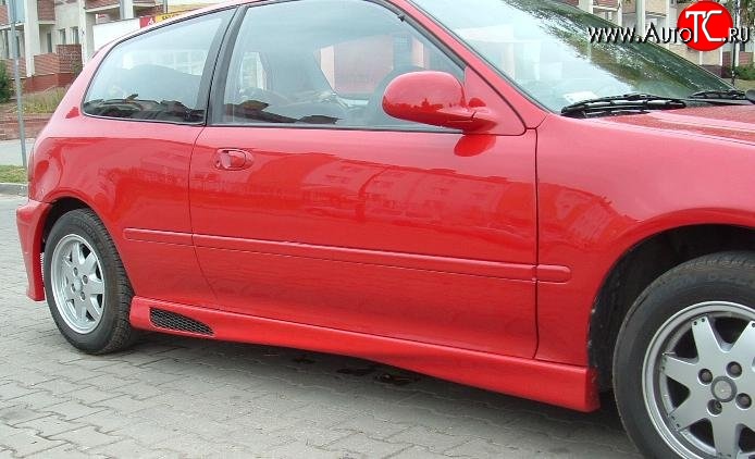 4 699 р. Пороги накладки Style Honda Civic EG седан (1992-1995)  с доставкой в г. Санкт‑Петербург