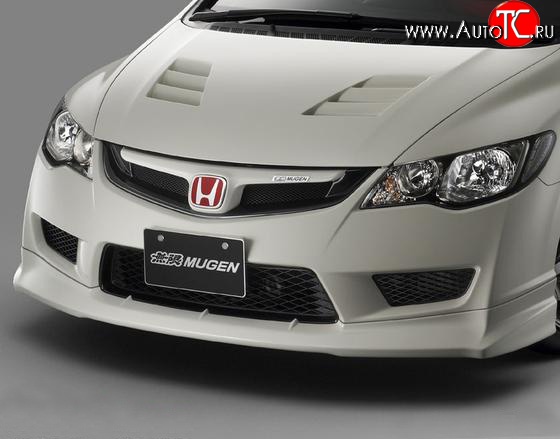 27 999 р. Пластиковый капот Mugen Style  Honda Civic  8 (2005-2011) FD дорестайлинг, седан, FD рестайлинг седан (Неокрашенный)  с доставкой в г. Санкт‑Петербург