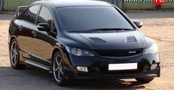 27 999 р. Пластиковый капот Mugen Style  Honda Civic  8 (2005-2011) FD дорестайлинг, седан, FD рестайлинг седан (Неокрашенный)  с доставкой в г. Санкт‑Петербург. Увеличить фотографию 5