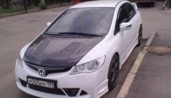 27 999 р. Пластиковый капот Mugen Style  Honda Civic  8 (2005-2011) FD дорестайлинг, седан, FD рестайлинг седан (Неокрашенный)  с доставкой в г. Санкт‑Петербург. Увеличить фотографию 7