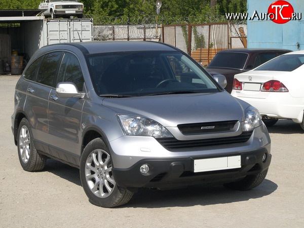 4 699 р. Решётка радиатора Mugen Style Honda CR-V RE1,RE2,RE3,RE4,RE5,RE7 дорестайлинг (2007-2010) (Неокрашенная)  с доставкой в г. Санкт‑Петербург