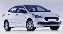 1 099 р. Реснички Sport Hyundai Solaris RBr хэтчбэк дорестайлинг (2010-2014) (Неокрашенные)  с доставкой в г. Санкт‑Петербург. Увеличить фотографию 4