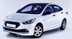 1 099 р. Реснички Sport Hyundai Solaris RBr хэтчбэк дорестайлинг (2010-2014) (Неокрашенные)  с доставкой в г. Санкт‑Петербург. Увеличить фотографию 5