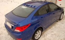 3 299 р. Лип спойлер Sport Hyundai Solaris RBr седан дорестайлинг (2010-2014) (Неокрашенный)  с доставкой в г. Санкт‑Петербург. Увеличить фотографию 3