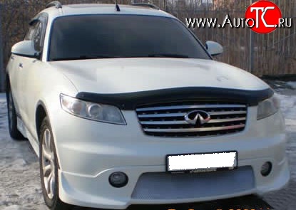 10 599 р. Накладка переднего бампера FX-Design INFINITI FX45 S50 дорестайлинг (2002-2005) (Неокрашенная)  с доставкой в г. Санкт‑Петербург