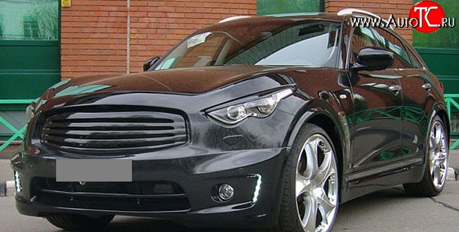 15 999 р. Решётка радиатора Style INFINITI FX50 S51 дорестайлинг (2008-2011) (Неокрашенная)  с доставкой в г. Санкт‑Петербург