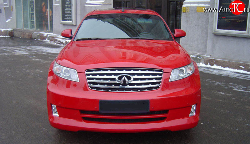 10 999 р. Радиаторная решётка AERO INFINITI FX45 S50 дорестайлинг (2002-2005) (Неокрашенная)  с доставкой в г. Санкт‑Петербург