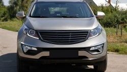 3 999 р. Решётка радиатора RA V1  KIA Sportage  3 SL (2010-2016) дорестайлинг, рестайлинг (Неокрашенная)  с доставкой в г. Санкт‑Петербург. Увеличить фотографию 1