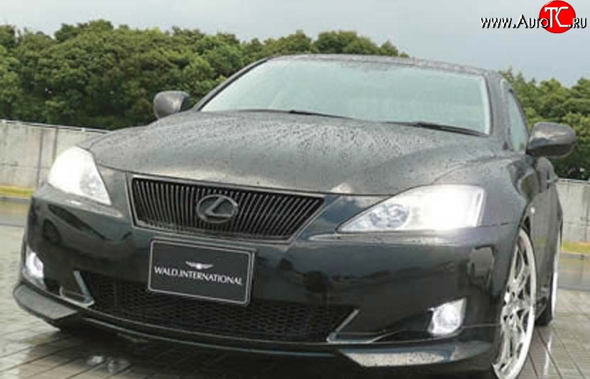 11 399 р. Накладка переднего бампера Wald Lexus IS250 XE20 седан дорестайлинг (2005-2013) (Неокрашенная)  с доставкой в г. Санкт‑Петербург