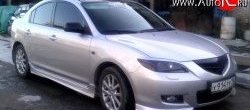 4 099 р. Пороги накладки Sport  Mazda 3/Axela  BK (2003-2009) дорестайлинг седан, дорестайлинг, хэтчбэк, рестайлинг седан, рестайлинг, хэтчбэк (Неокрашенные)  с доставкой в г. Санкт‑Петербург. Увеличить фотографию 5