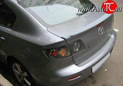 3 099 р. Спойлер Style Mazda 3/Axela BK дорестайлинг седан (2003-2006) (Неокрашенный)  с доставкой в г. Санкт‑Петербург