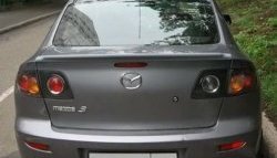 3 099 р. Спойлер Style Mazda 3/Axela BK дорестайлинг седан (2003-2006) (Неокрашенный)  с доставкой в г. Санкт‑Петербург. Увеличить фотографию 3