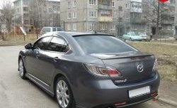 3 499 р. Узкий козырёк на заднее лобовое стекло EX-Style  Mazda 6  GH (2007-2010) дорестайлинг седан (Неокрашенный)  с доставкой в г. Санкт‑Петербург. Увеличить фотографию 3