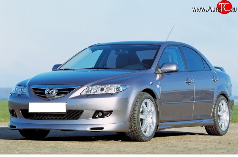 9 499 р. Накладка переднего бампера ATH Mazda 6 GG лифтбэк дорестайлинг (2002-2005)  с доставкой в г. Санкт‑Петербург