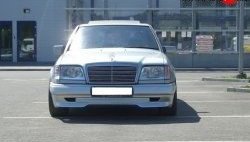 4 299 р. Накладка переднего бампера GT Dynamics Mercedes-Benz E-Class W124 седан дорестайлинг (1984-1993) (Неокрашенная)  с доставкой в г. Санкт‑Петербург. Увеличить фотографию 2